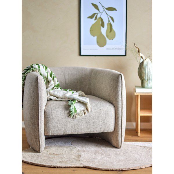 Bēšs atpūtas krēsls Bacio – Bloomingville-image-1