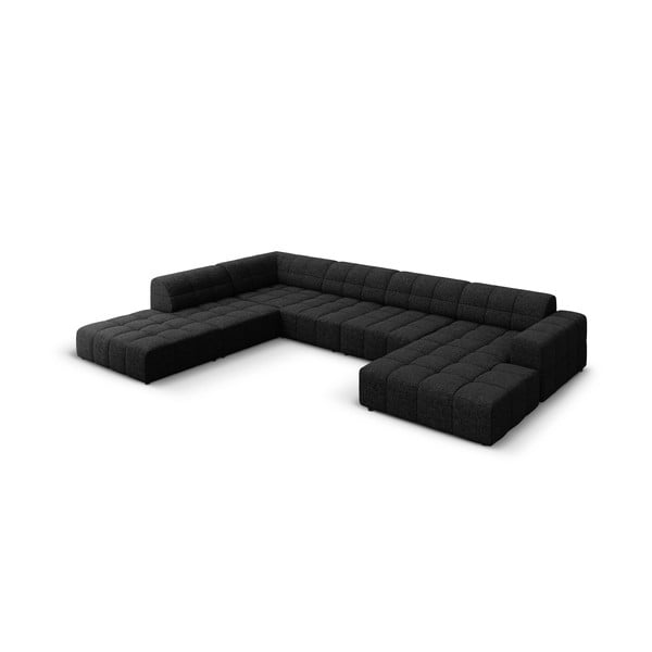 Antracīta pelēks stūra dīvāns (ar kreiso stūri/U veida) Chicago – Cosmopolitan Design-image-3