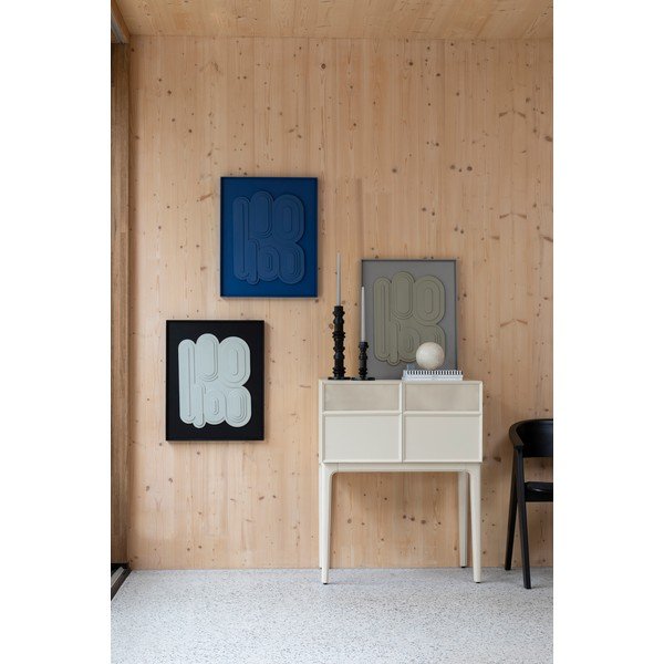 Krēmkrāsas kumode ar ozolkoka imitāciju 80x100x45 cm June – Zuiver-image-1