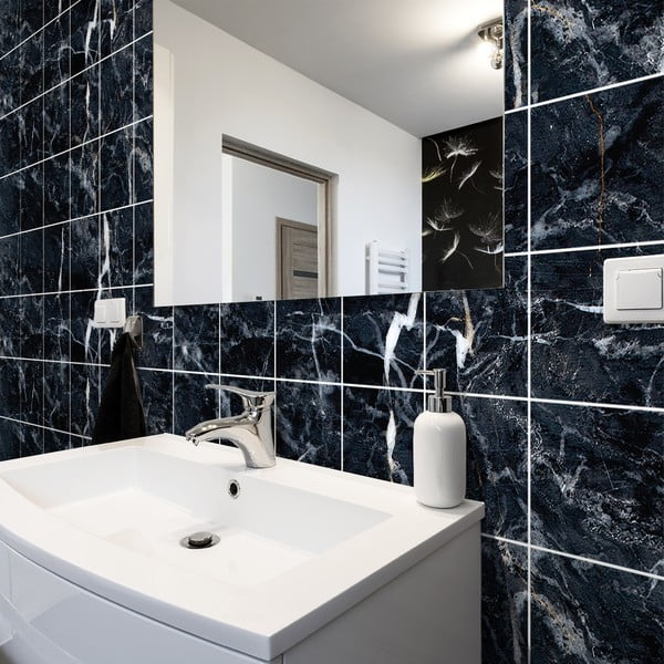 Uzlīmju komplekts flīzēm (24 gab.) 15x15 cm Marble Tiles Florencia – Ambiance-image-3