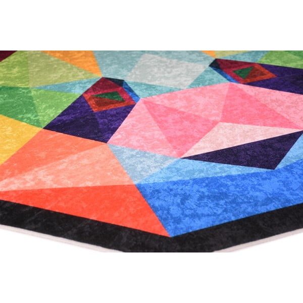 Mazgājams bērnu paklājs ø120 cm Rainbow Panda – Vitaus-image-2