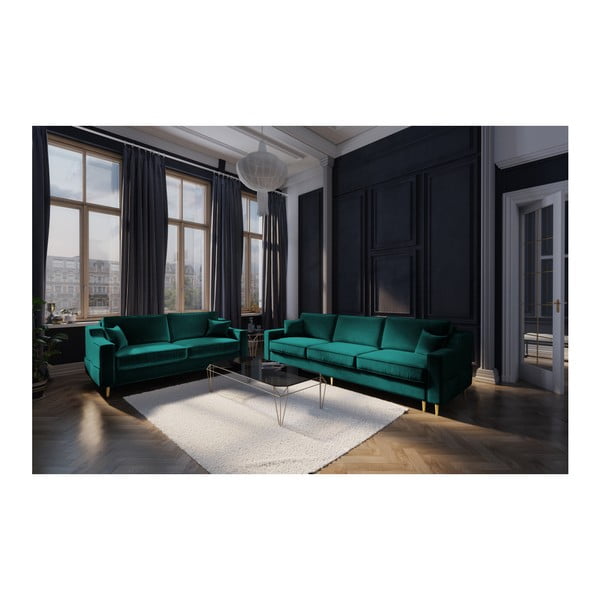 Zaļš divvietīgs dīvāns Mazzini Sofas Marigold-image-4