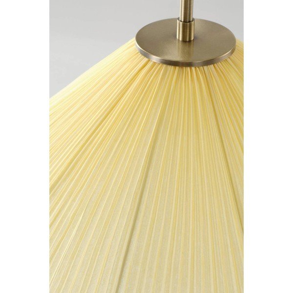 Dzeltena tekstila piekaramā lampa ø 50 cm Lunaria – Jotex-image-4