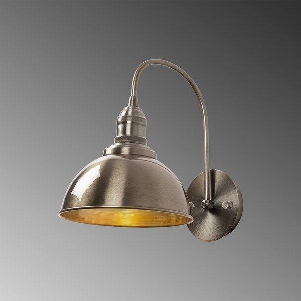Misiņa krāsas sienas lampa ø 21 cm Varzan – Opviq lights-image-3
