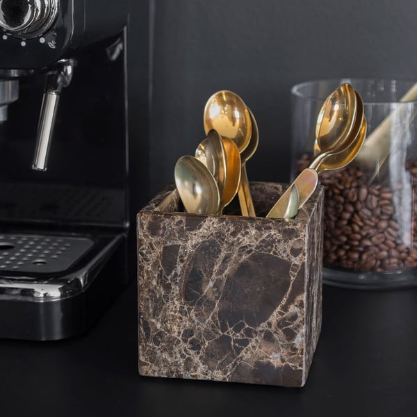 Tumši brūns marmora vannas istabas organizators vates plāksnītēm Marble – Mette Ditmer Denmark-image-4