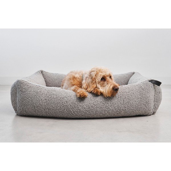 Pelēka buklē mājdzīvnieku gulta suņiem 65x80 cm Senso Pebble S/M – MiaCara-image-2