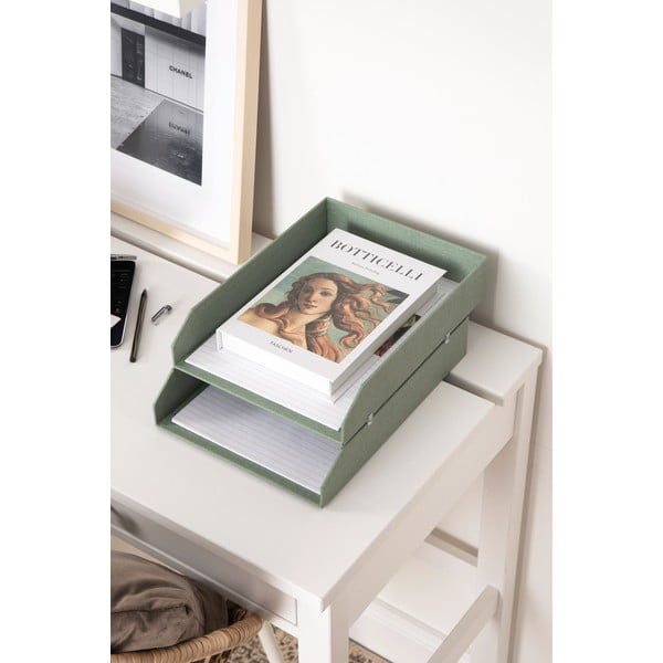 Zaļi kartona organizatori (5 gab.) dokumentiem Holger Canvas Paper Laminate – Bigso-image-2