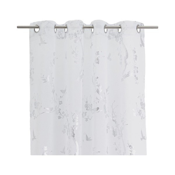 Balts/sudraba krāsas dienas aizkars 140x260 cm Paradis – Casa Selección