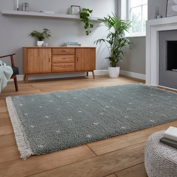 Piparmētru zaļš paklājs Think Rugs Boho Dots, 120 x 170 cm-image-2