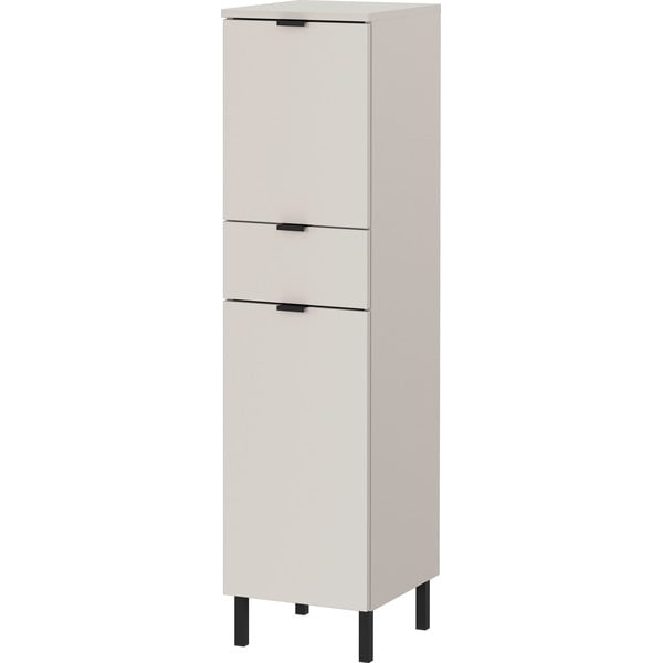 Krēmkrāsas augsts/šaurs vannas istabas skapis 30x120 cm Arcena – Germania-image-2