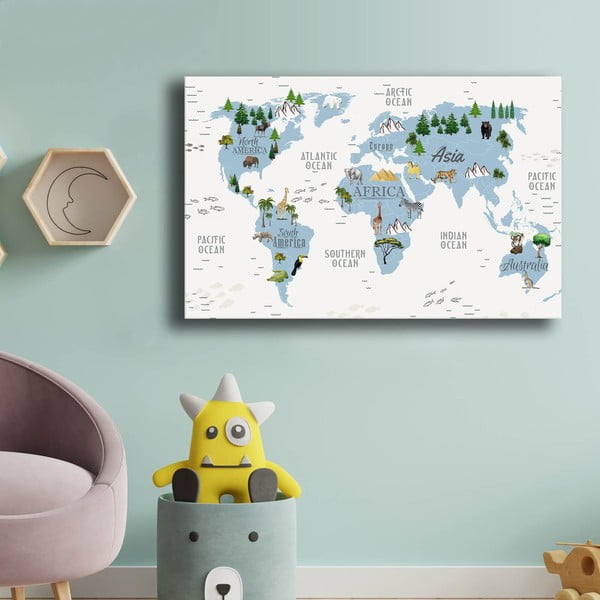 Bilde bērniem 45x70 cm Map – Wallity-image-1