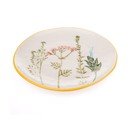 Balts deserta porcelāna šķīvis ø 21 cm Flower Garden – Dakls