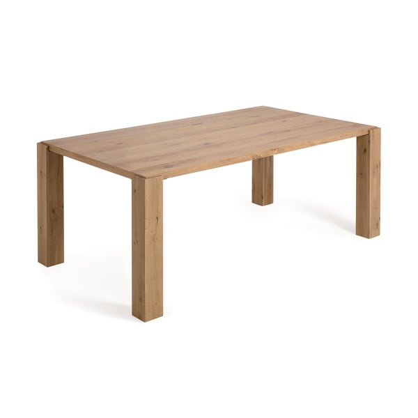 Ēdamgalds ar ozolkoka imitāciju 100x200 cm Deyanira – Kave Home