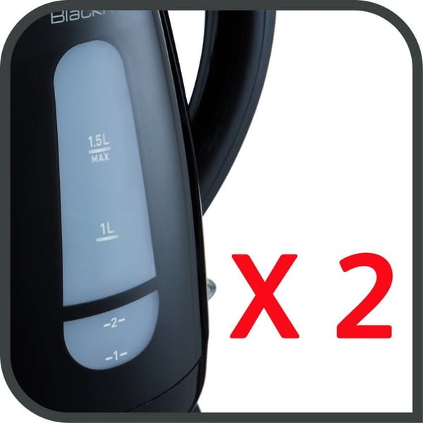 Melna plastmasas elektriskā tējkanna 1,5 l KO299830 – Tefal-image-1