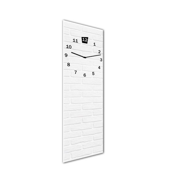 Sienas pulkstenis Styler Glassclock White, 20 x 60 cm-image-1