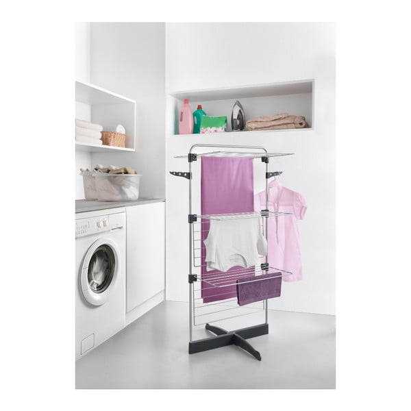 Pelēks/sudraba krāsas veļas žāvētājs 22 m Thunder – Metaltex-image-3