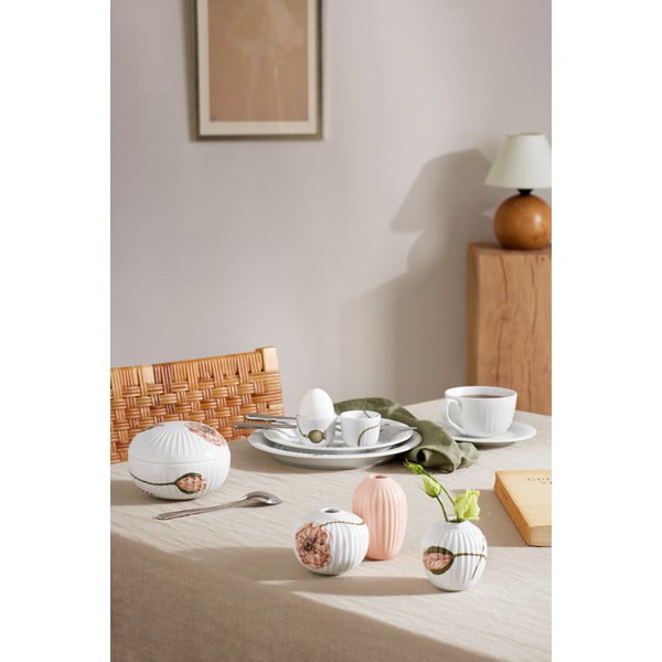 3 miniatūru porcelāna vāžu komplekts Kähler Design Hammershøi Poppy-image-2