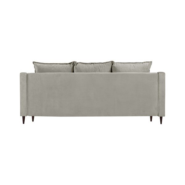 Gaiši pelēks izvelkamais samta dīvāns ar veļas kasti Mazzini Sofas Freesia, 215 cm-image-3
