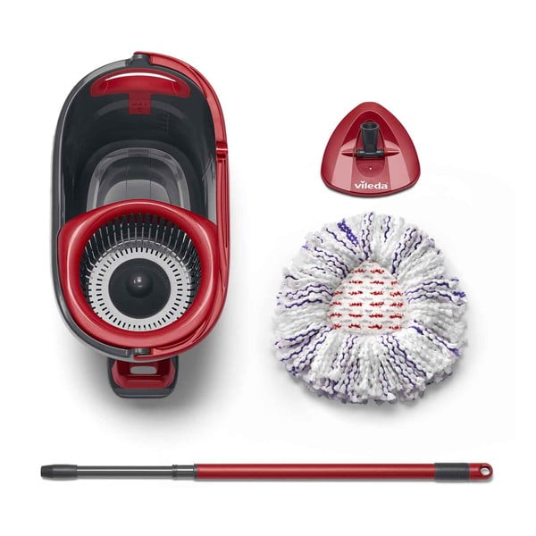 Rotējoša grīdas mazgāšanas slota ar spaini Turbo 3v1 – Vileda-image-3