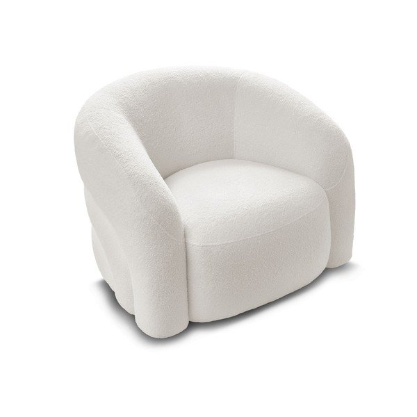 Balts grozāms atpūtas krēsls no buklē auduma Elina – Bobochic Paris-image-4