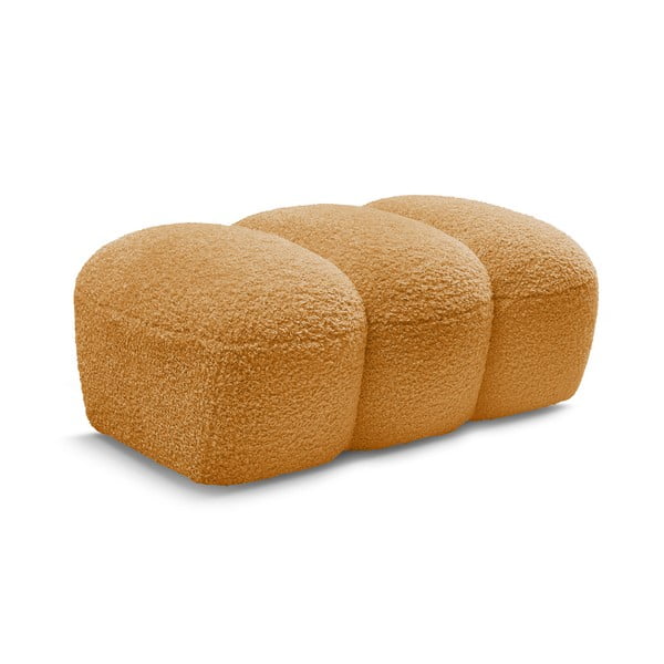 Sinepju dzeltens kāju soliņš no buklē auduma Hippolyte – Bobochic Paris-image-3