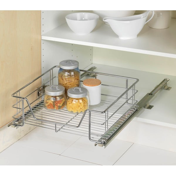 Izvelkamais plaukts no nerūsējošā tērauda Maximex Slide, 51 x 40 cm-image-1