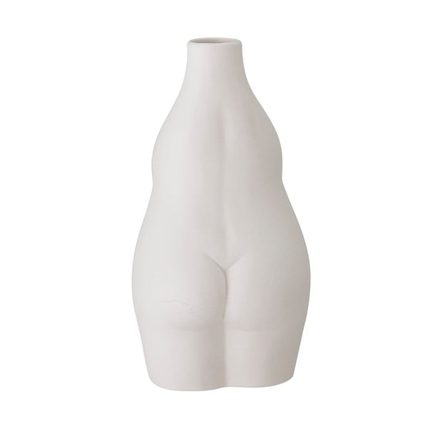 Balta māla vāze Bloomingville Elora, augstums 18 cm-image-3