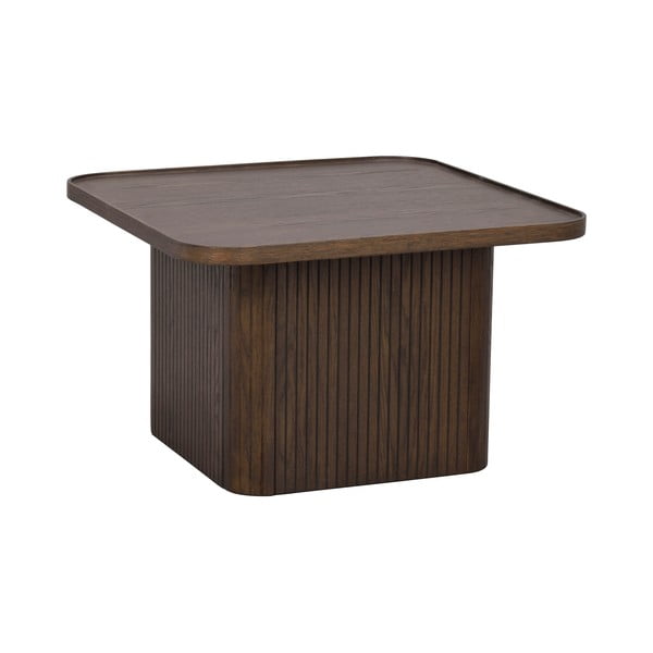 Tumši brūns žurnālgaldiņš ar ozolkoka imitāciju ø 60 cm Sullivan – Rowico-image-2