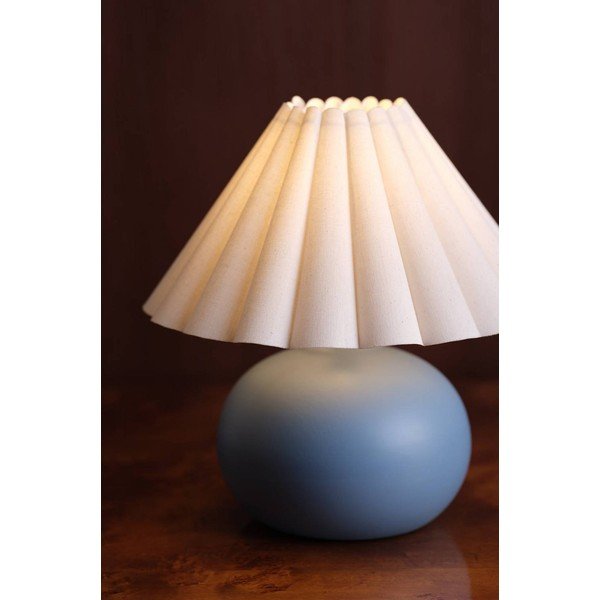 Balta/zila keramikas galda lampa (augstums 34 cm) Crasso – Jotex-image-1