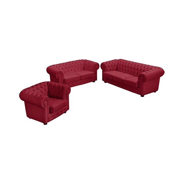 Sarkans ādas krēsls Max Winzer Bridgeport-image-1