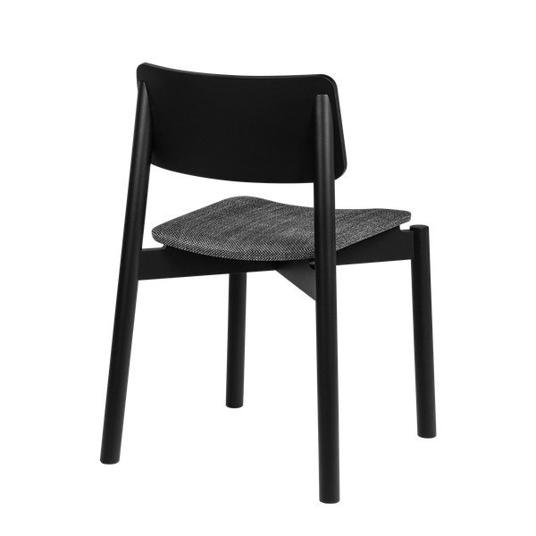 Melns pusdienu krēsls saliekams viens uz otra Wem – noo.ma-image-3