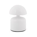 Balta LED galda lampa ar metāla abažūru (augstums 14 cm) Impetu – Leitmotiv