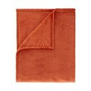 Oranžs mikroplīša pleds 130x170 cm Raschel Velvet – Catherine Lansfield