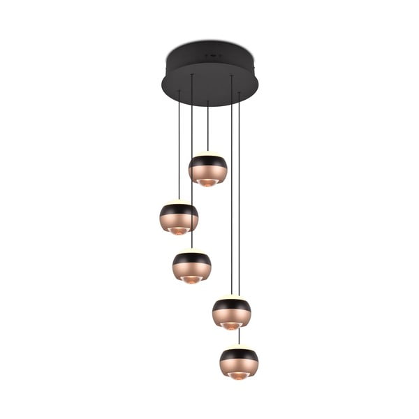 Melna/vara krāsas LED piekaramā lampa ar metāla abažūru ø 30 cm Orbit – Trio Select