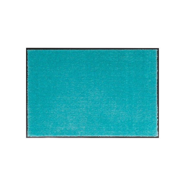 Gaiši tirkīza Hanse Home Soft and Clean durvju paklājs, 39 x 58 cm