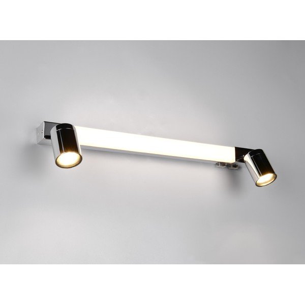 Spīdīgas sudraba krāsas LED sienas lampa Enrico – Trio-image-1