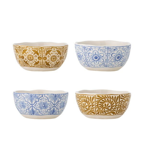 Zilas/oranžas akmensmasas bļodiņas (4 gab.) 200 ml Milton – Bloomingville