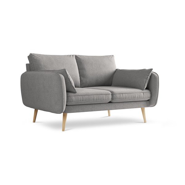 Pelēks divvietīgs dīvāns Kooko Home Lento, 158 cm-image-2
