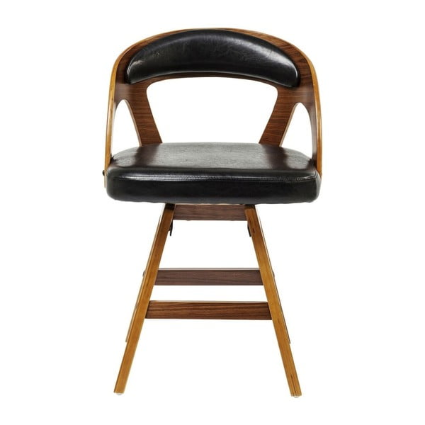 Melns ēdamistabas krēsls ar dižskābarža koka kājām Kare Design Manhattan