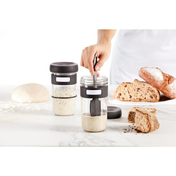 Mīklas ierauga komplekts ar lāpstiņu (2 gab.) 700 ml – Lékué-image-3