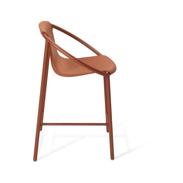 Ķieģeļu sarkans plastmasas bāra krēsls 90 cm Ringo – Umbra-image-3