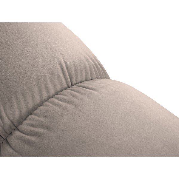 Gaiši brūns samta modulārais kāju soliņš Bellis – Micadoni -image-1