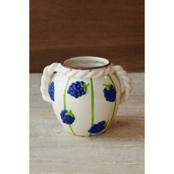 Balta vāze (augstums 13 cm) Berries – Ellos Home-image-1