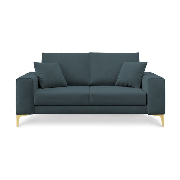 Benzīna zils divvietīgs dīvāns Cosmopolitan Design Basel