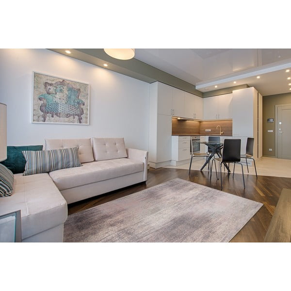 Rozā/pelēks vilnas paklājs 160x240 cm Calvi rose – Agnella-image-1