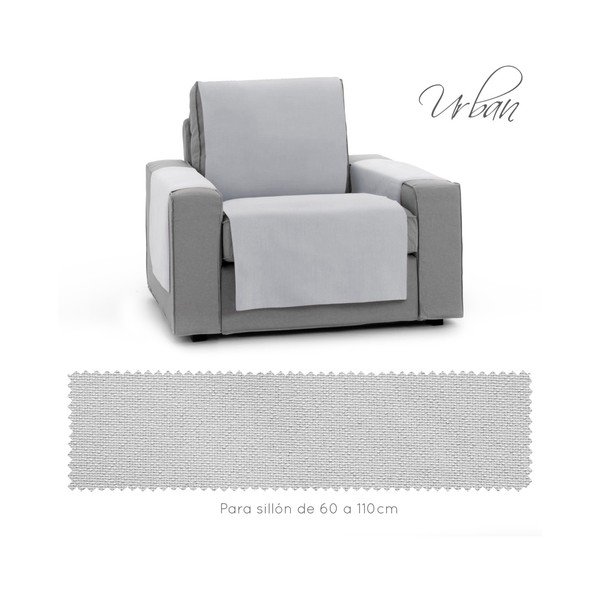 Gaiši pelēks pārvalks atpūtas krēslam 55 cm Urban – Casa Selección-image-2