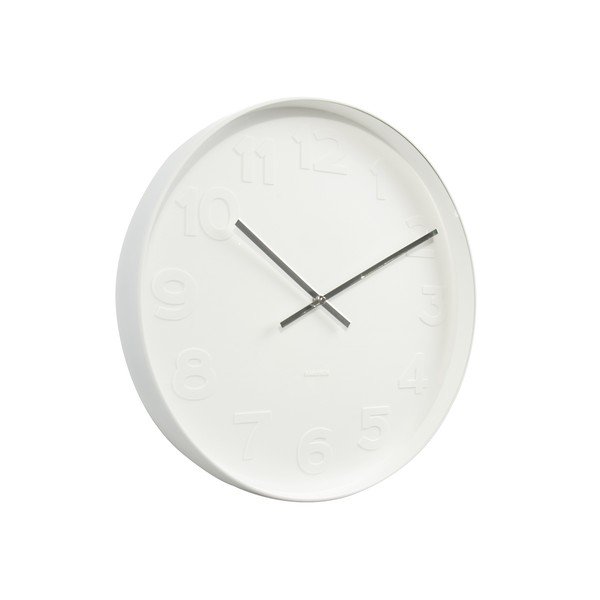 Balts Karlsona zobārsta pulkstenis, ø 51 cm-image-1