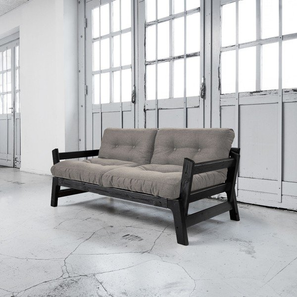 Dīvāns gulta Karup Step Black/Granite Grey