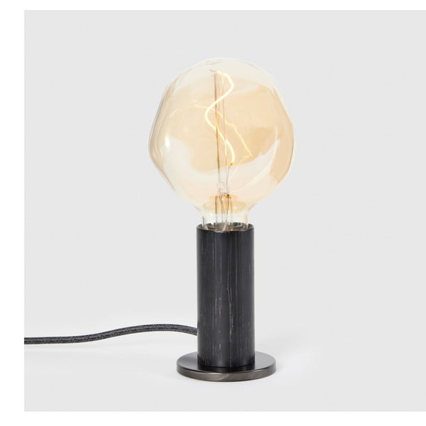 Melna galda lampa ar regulējamu spilgtumu (augstums 26 cm) Knuckle – tala