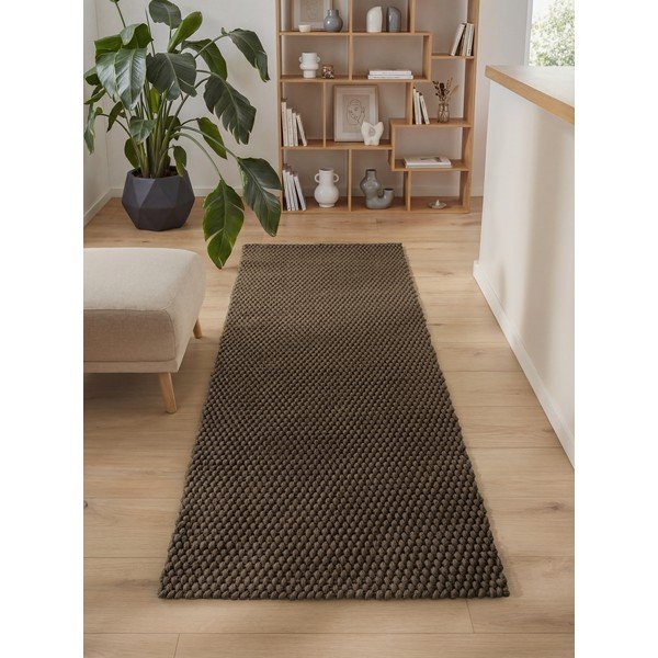 Tumši brūns iekštelpu un āra celiņa paklājs 80x250 cm Southwark – Ted Baker-image-1